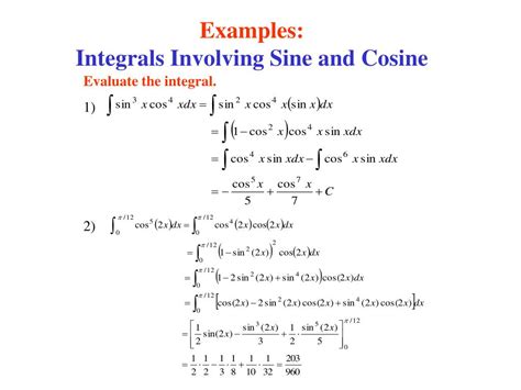 Integral of sine times cosine (video) .